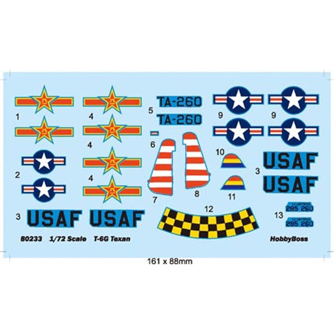 Hobbyboss 80233 1/72 Ölçek, T-6G (Texan), Savaş Uçağı Plastik Model Kiti