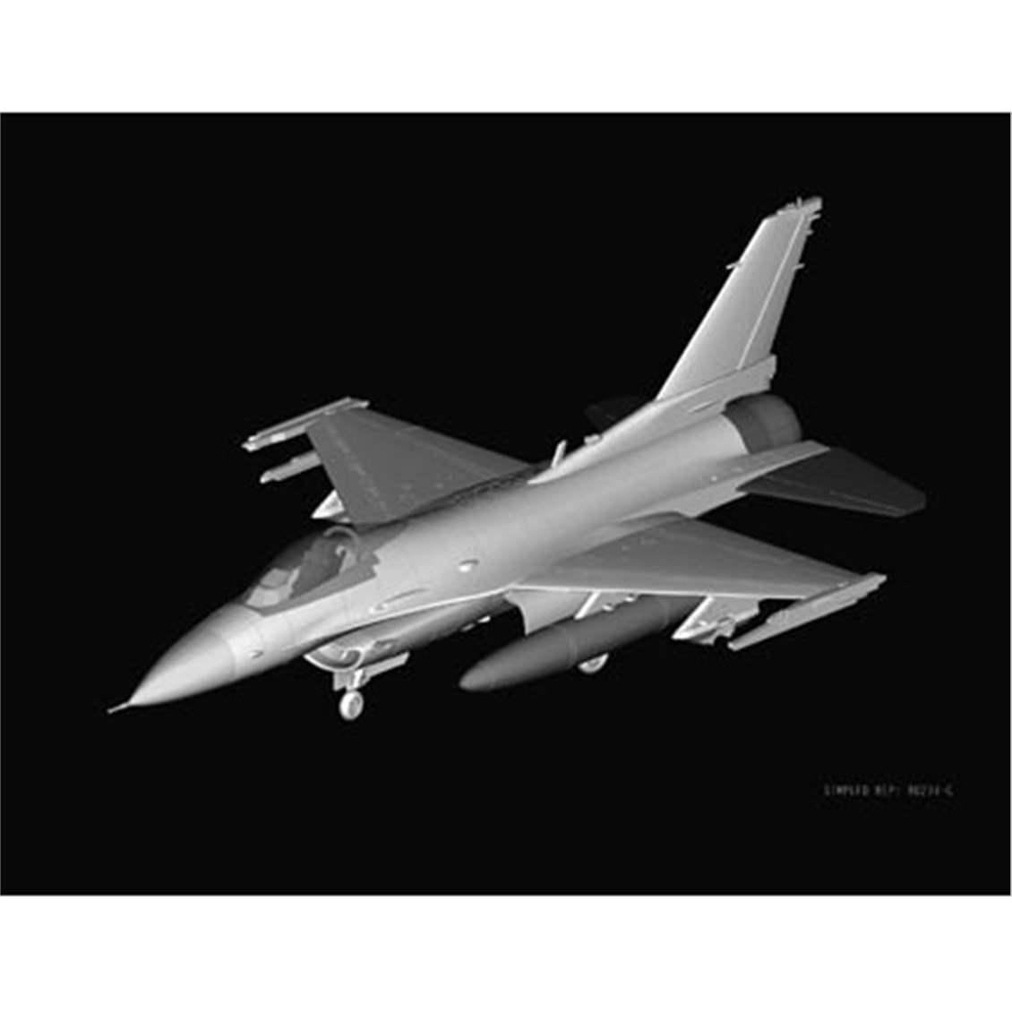Hobbyboss 80274 1/72 Ölçek, F-16C Fighting Falcon, Savaş Uçağı Plastik Model Kiti