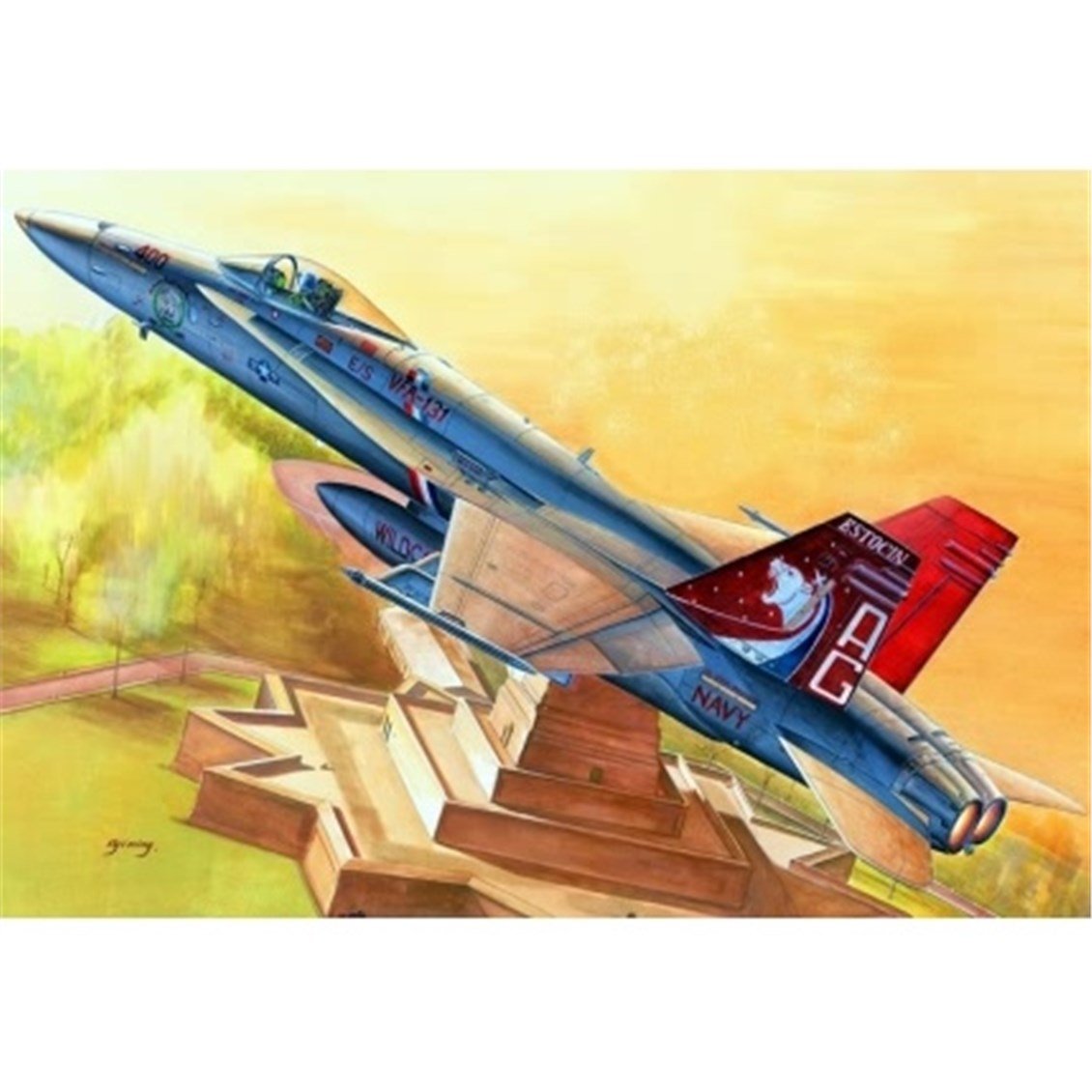 Hobbyboss 80321 1/48 Ölçek, F/A-18C (HORNET) Savaş Uçağı Plastik Model Kiti