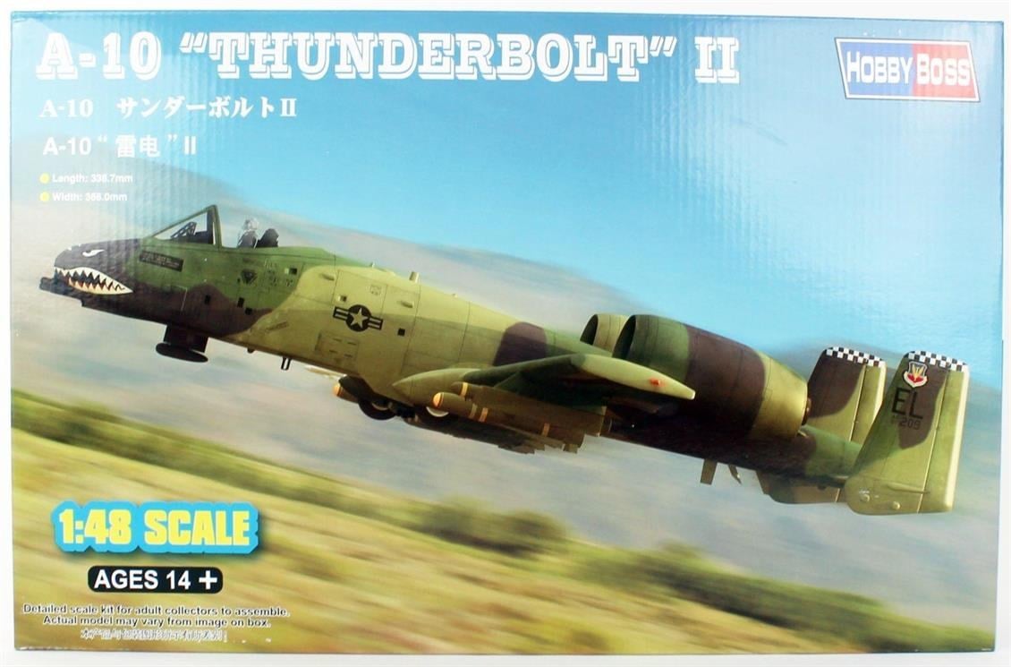 HobbyBoss 80323 1/48 Ölçek, A-10A (Thunderbolt) II, Savaş Uçağı, Plastik Model Kiti