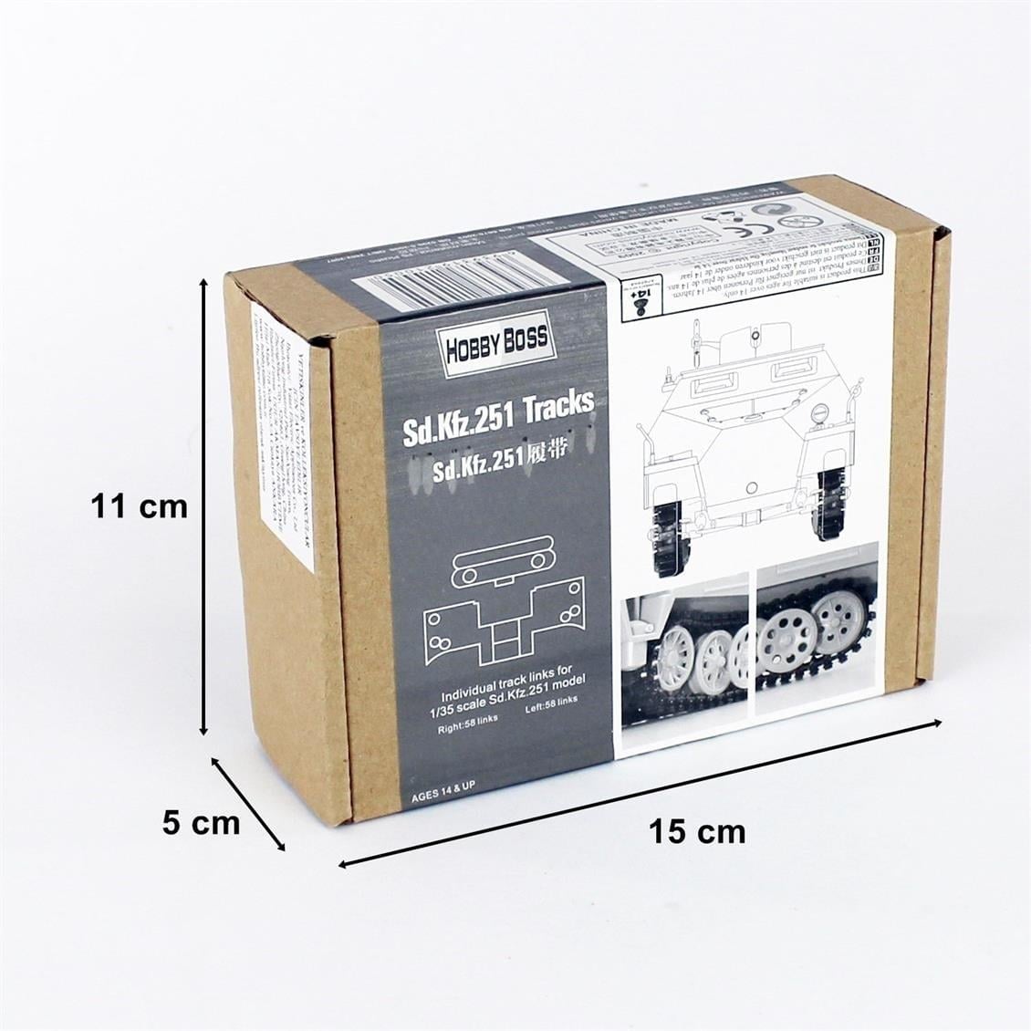 Hobbyboss 81005 1/35 Ölçek, Sd.Kfz 251, Tank Paleti, Plastik Model Kiti