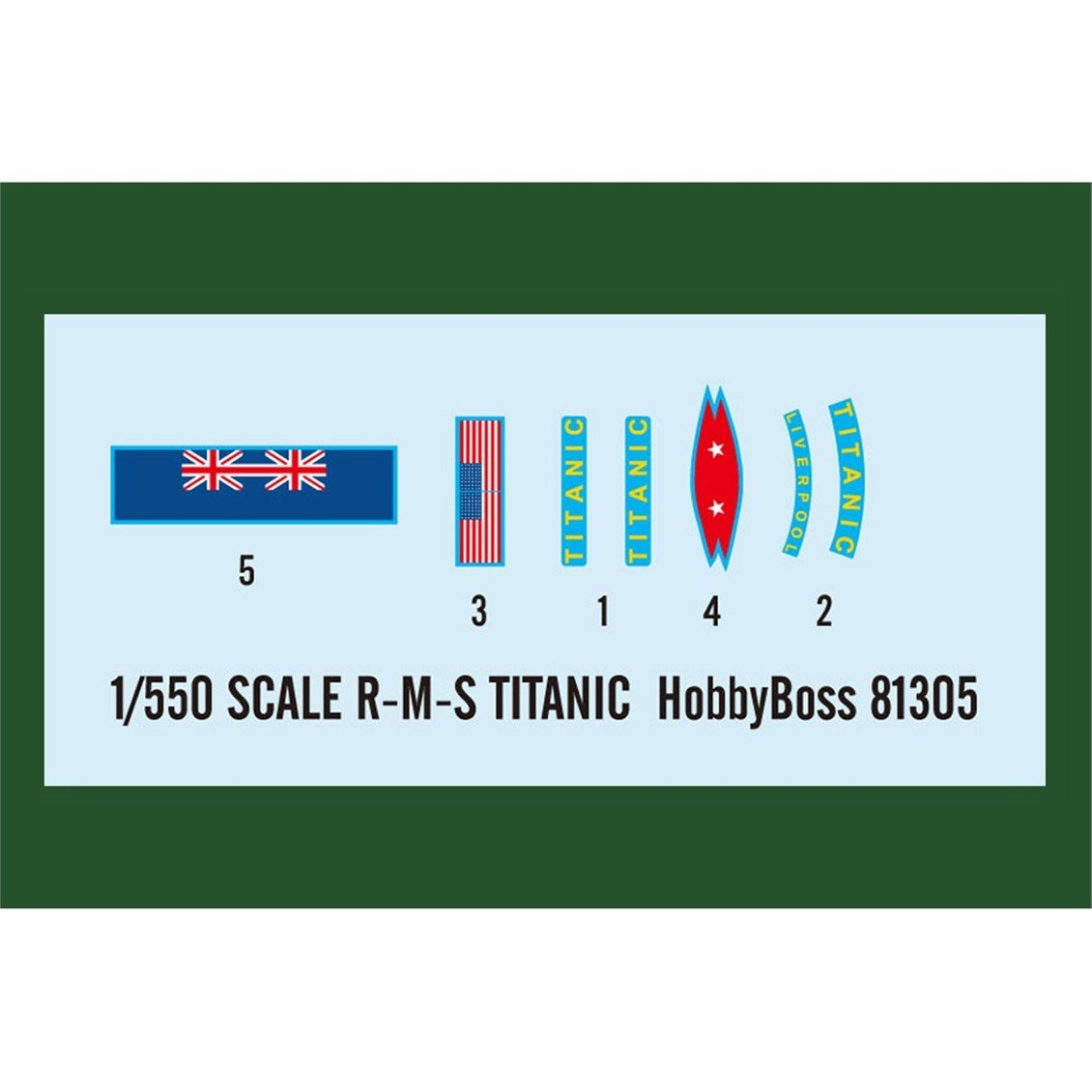 Hobbyboss 81305 1/550 Ölçek, R.M.S. Titanic, Yolcu Gemisi Plastik Model Kiti