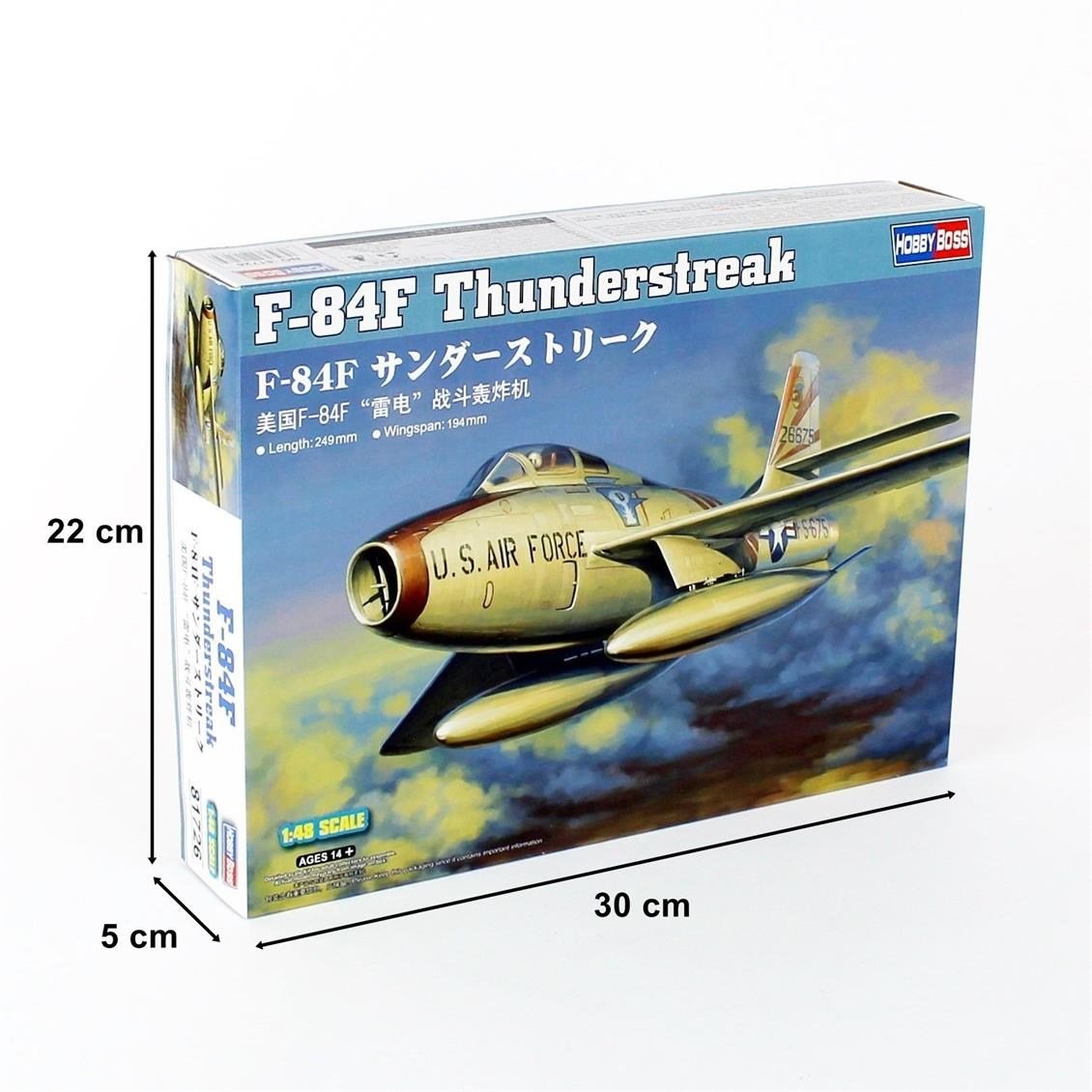 HobbyBoss 81726 1/48 Ölçek, F-84F Thunderstreak, Savaş Uçağı, Plastik Model Kiti
