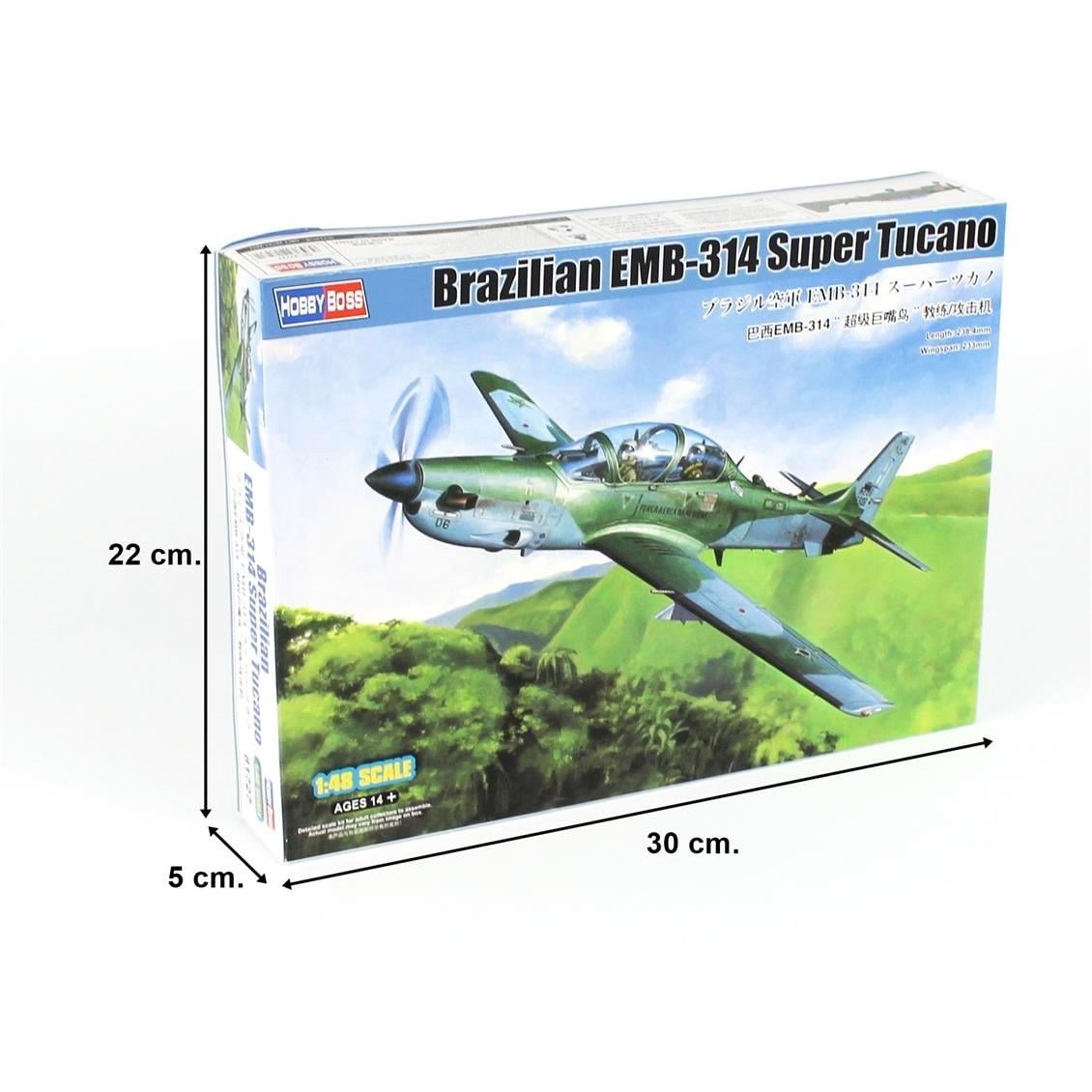 HobbyBoss 81727 1/48 Ölçek, Brazilian EMB314 Super Tucano, Askeri Uçak, Plastik Model Kiti
