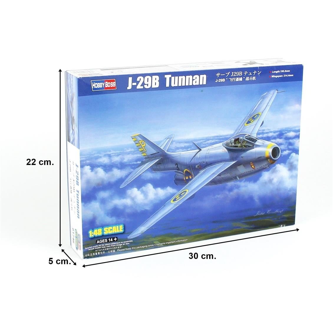 HobbyBoss 81746 1/48 Ölçek, J-29B  Tunnan, Savaş Uçağı, Plastik Model Kiti