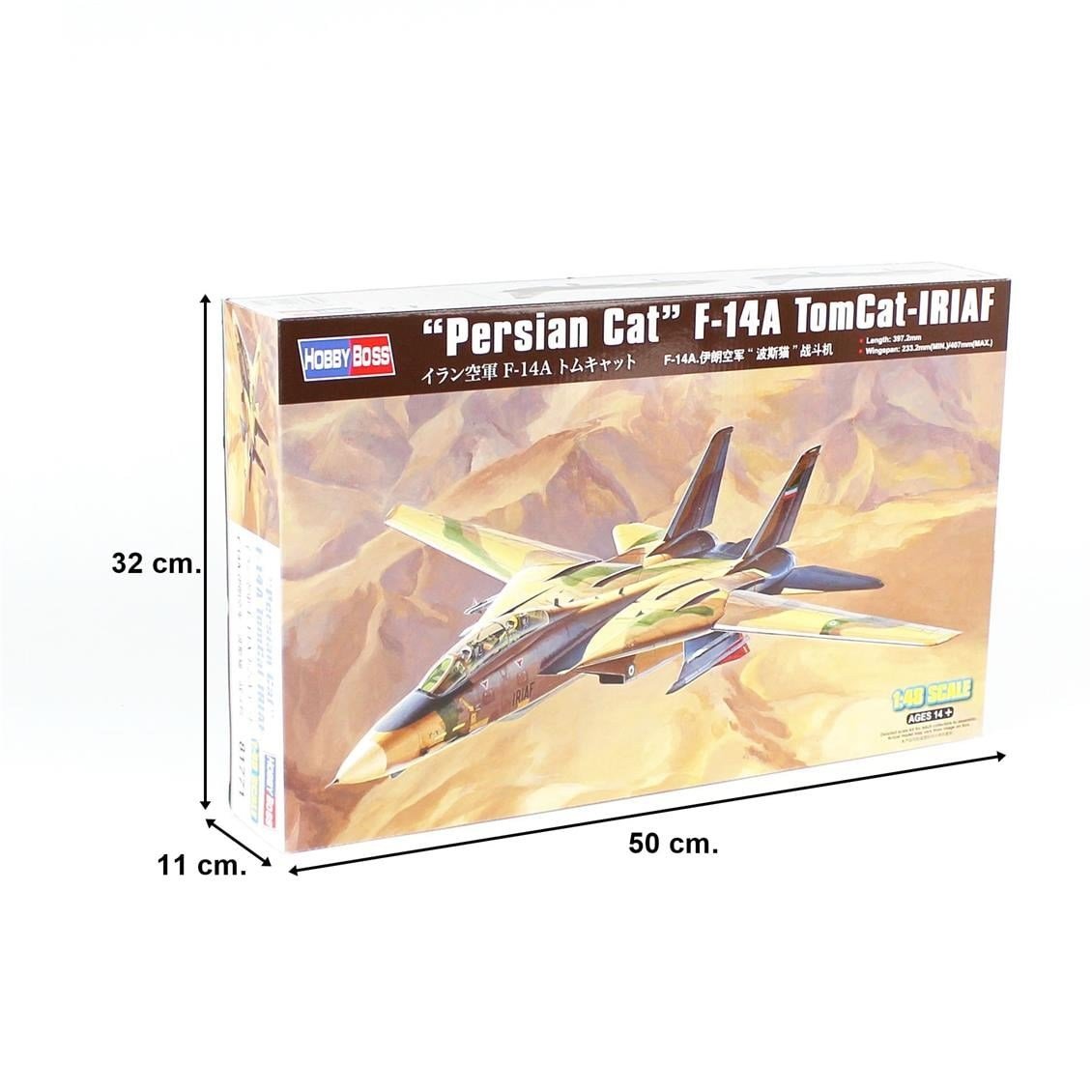 HobbyBoss 81771 1/48 Ölçek, F-14A TomCat - IRIAF (Persian Cat), Plastik Model Kiti
