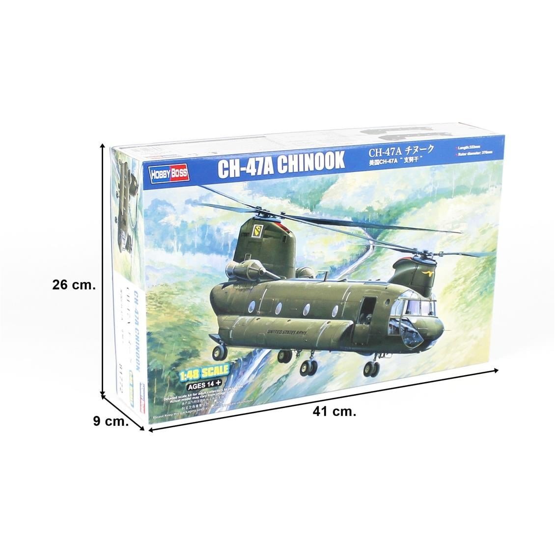 HobbyBoss 81772 1/48 Ölçek, CH-47A CHINOOK, Askeri Helikopter, Plastik Model Kiti