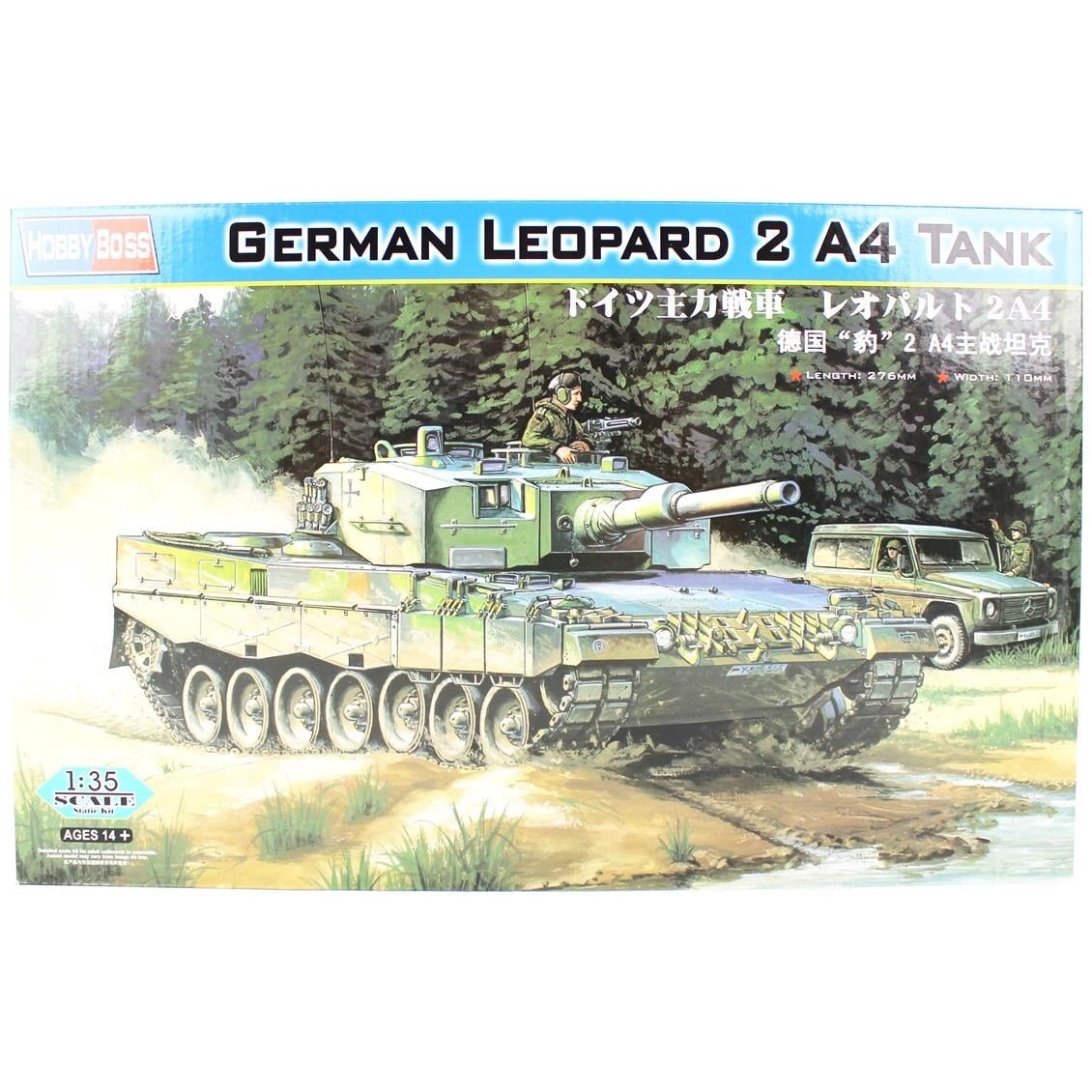 HobbyBoss 82401 1/35 Ölçek, German Leopard  2A4 Tank, Plastik Model Kiti