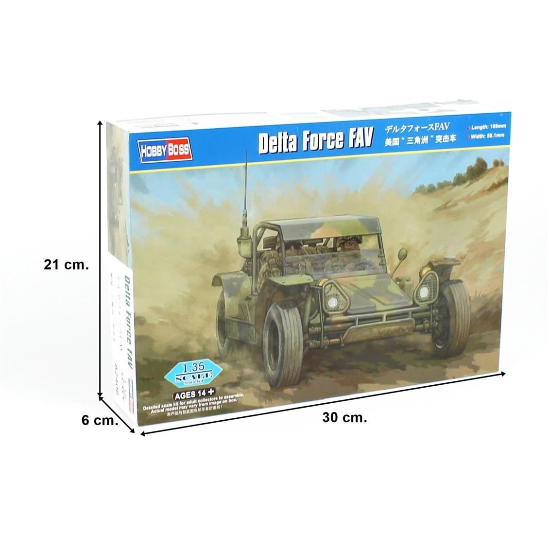 HobbyBoss 82406 1/35 Ölçek, Delta Force FAV, Hızlı Hücum Aracı, Plastik Model Kiti