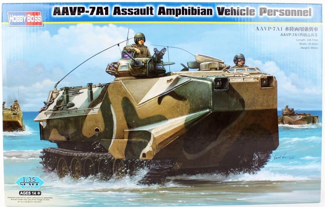Hobbyboss 82410 1/35 Ölçek, AAVP-7A1 Amfibi Hücum Aracı, Plastik Model Kiti