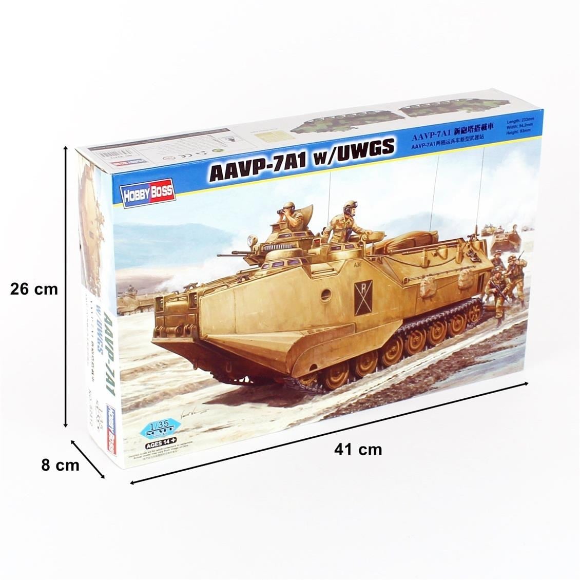 Hobbyboss 82412 1/35 Ölçek, AAVP-7A1 Amfibi Hücum Aracı, Plastik Model Kiti