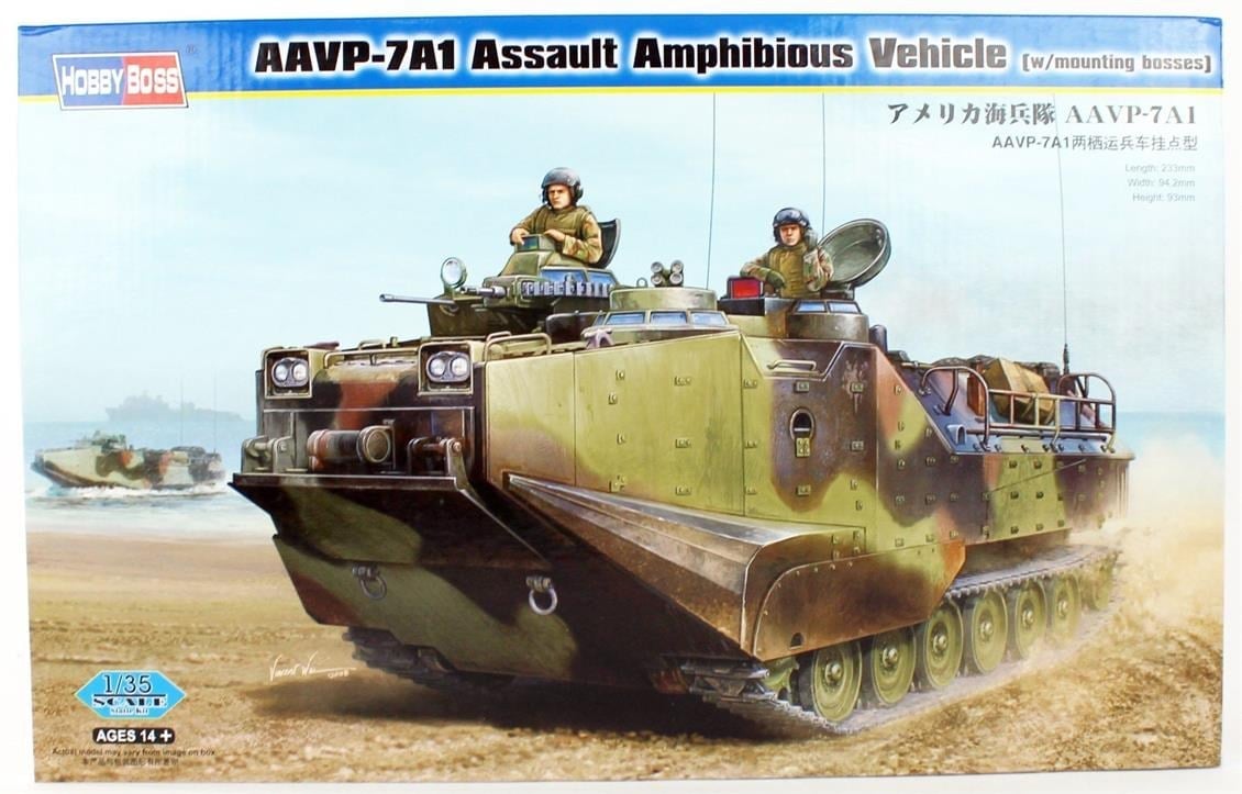 Hobbyboss 82413 1/35 Ölçek, AAVP-7A1 Amfibi Hücum Aracı, Plastik Model Kiti