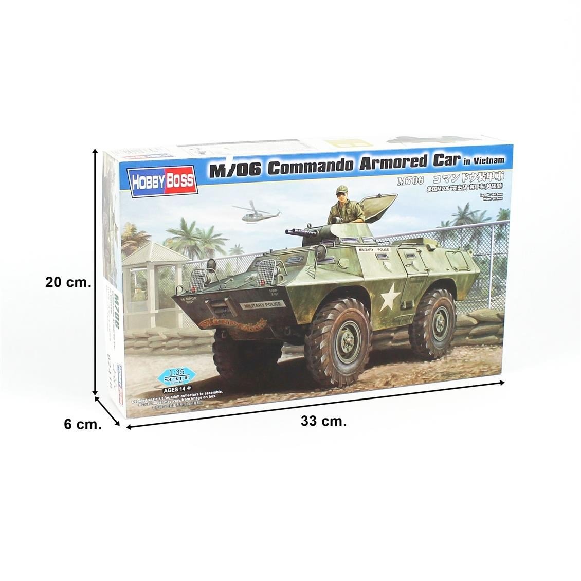 Hobbyboss 82418 1/35 Ölçek, M706 Zırhlı Personel Taşıyıcı (Vietnam), Plastik Model Kiti