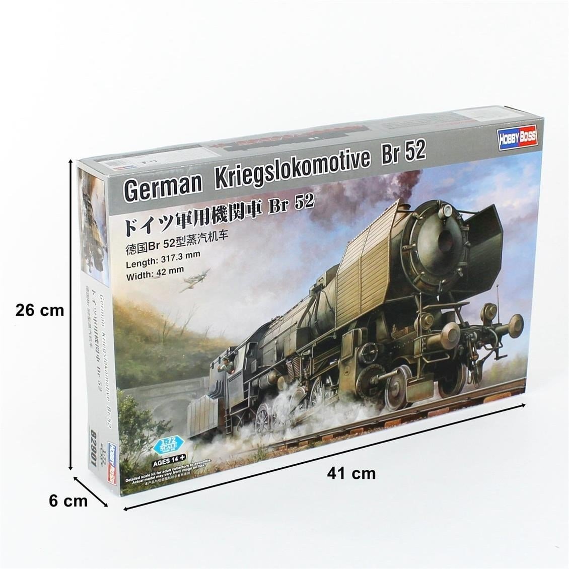 HobbyBoss 82901 1/72 Ölçek, Alman Savaş Lokomotifi BR-52, Plastik Model Kiti