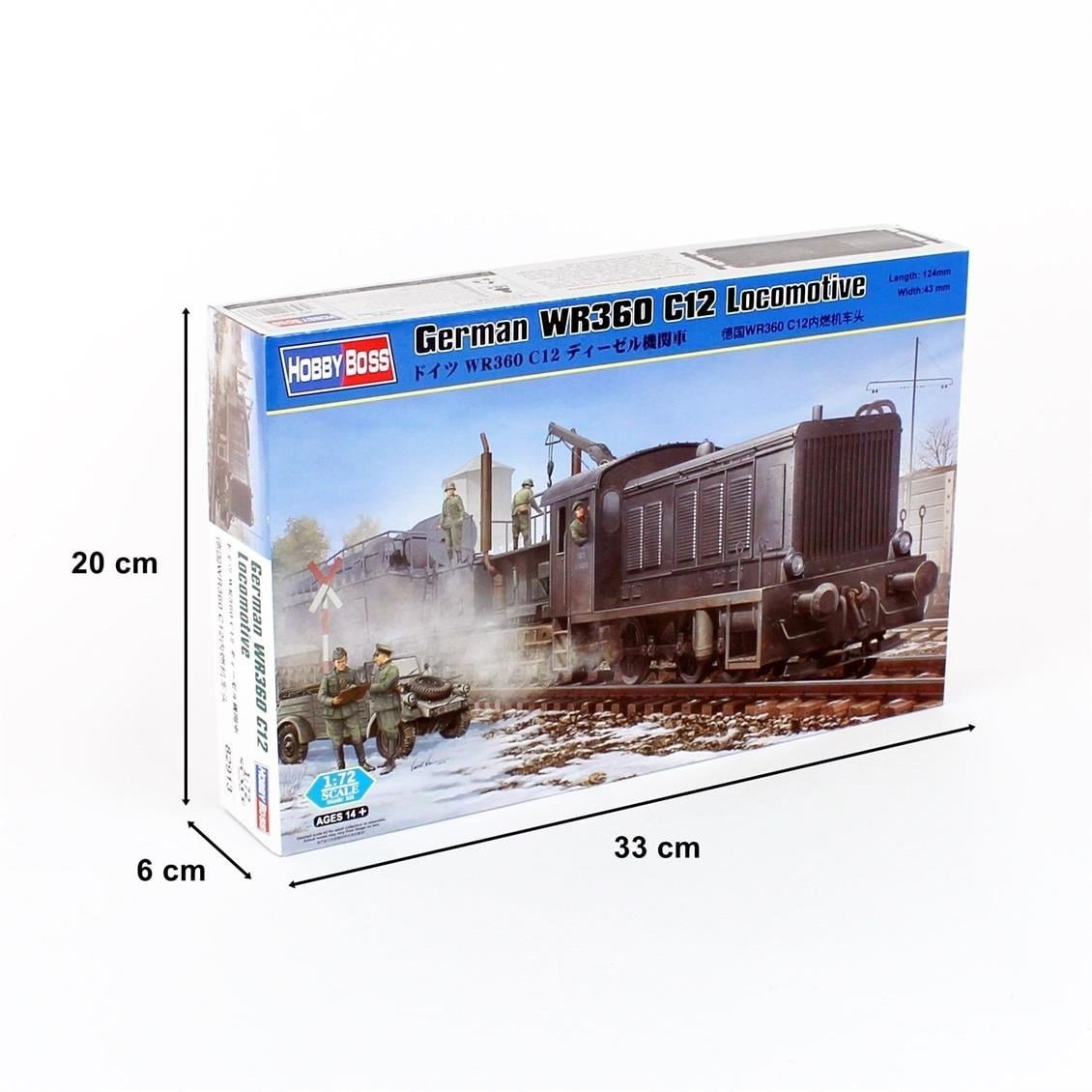 HobbyBoss 82913 1/72 Ölçek, Alman WR360 C12 Dizel Lokomotif, Plastik Model Kiti