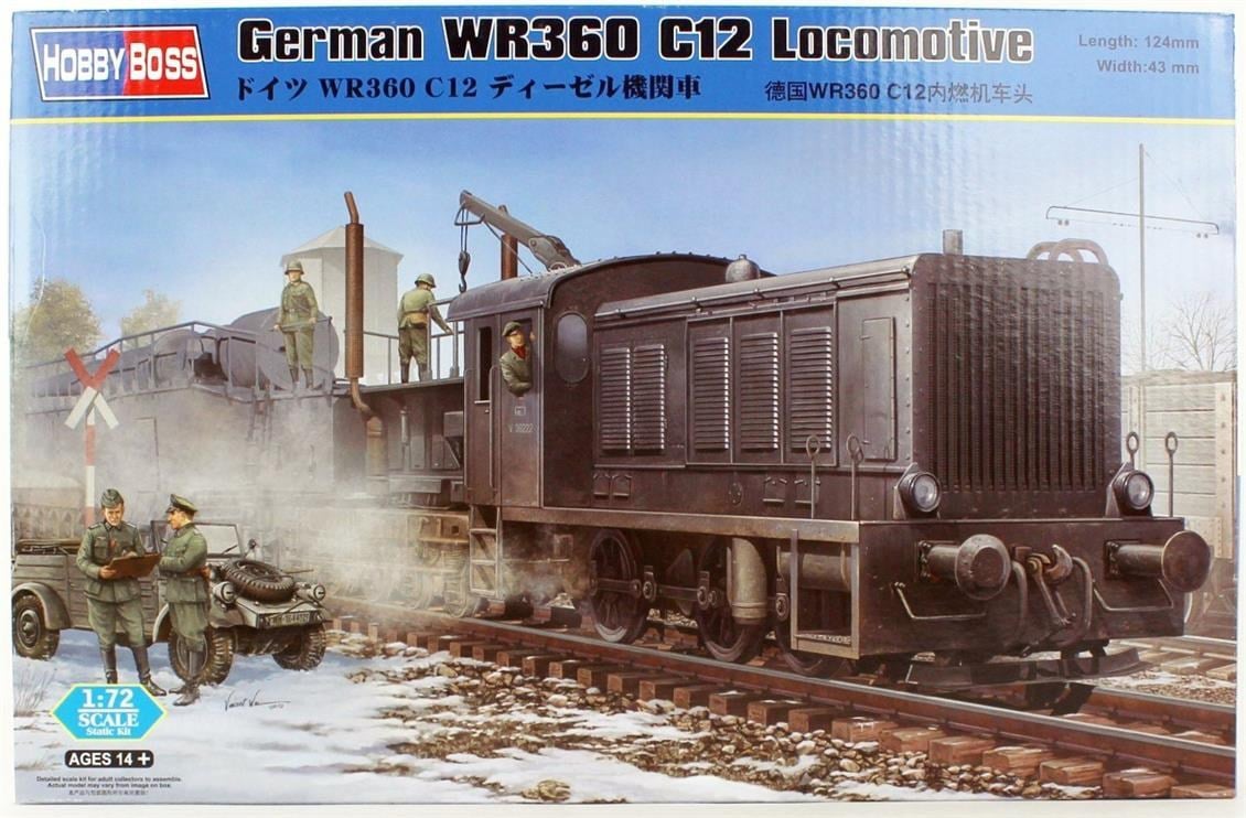 HobbyBoss 82913 1/72 Ölçek, Alman WR360 C12 Dizel Lokomotif, Plastik Model Kiti
