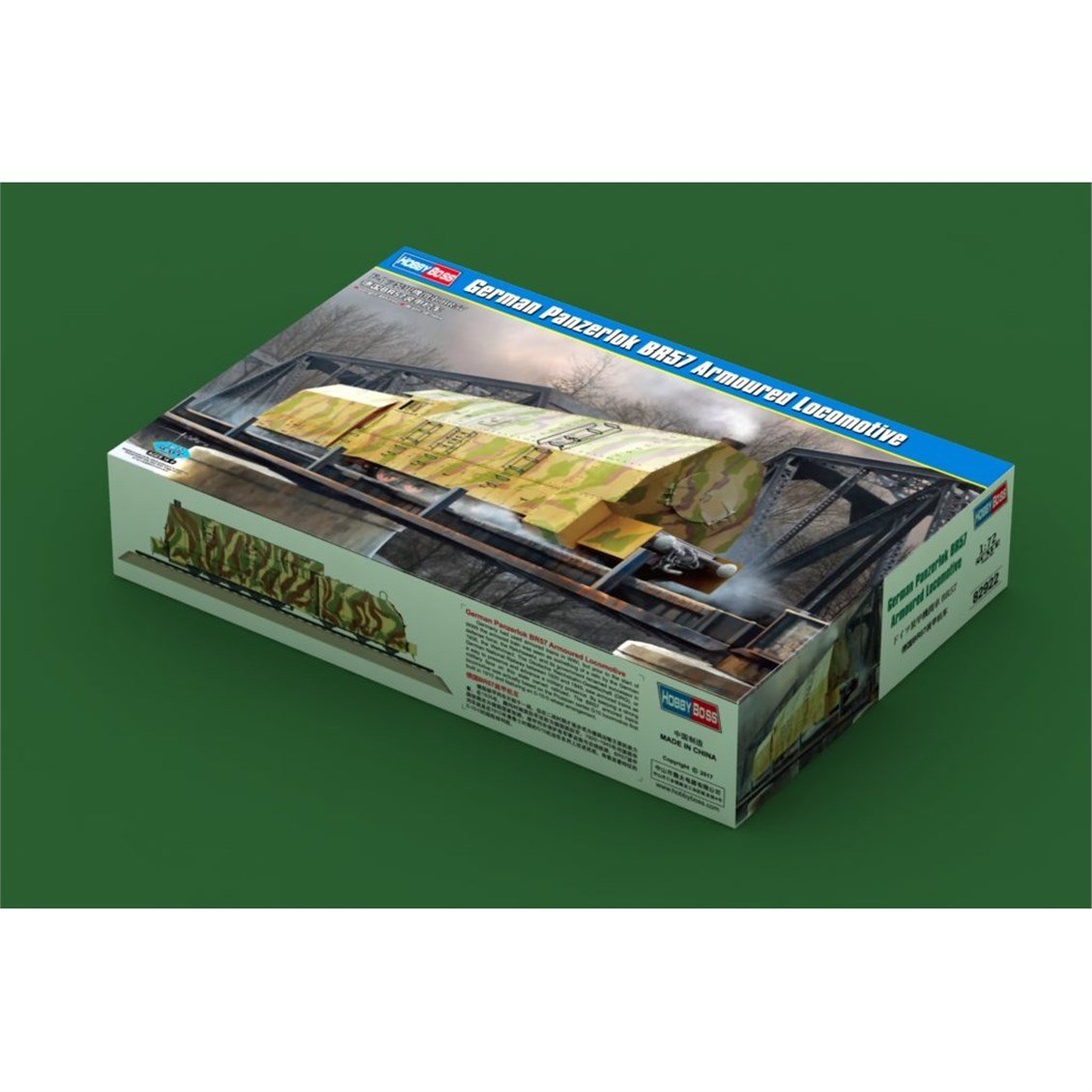 Hobbyboss 82922 1/72 Ölçek, Alman Panzerlok BR57 Zırhlı Lokomotif, Plastik Model Kiti