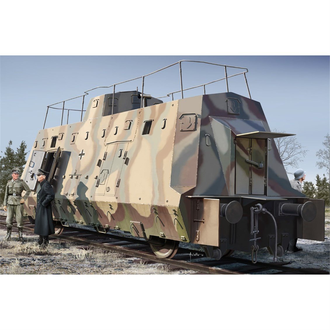 Hobbyboss 82924 1/72 Ölçek, Alman BP-42'nin Komuta Vagonu, Plastik Model Kiti