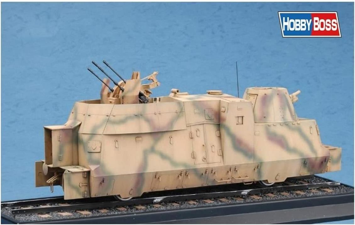 HobbyBoss 82925 1/72 Ölçek, Alman BP42 Top ve Uçaksavar vagonları, Plastik Model Kiti