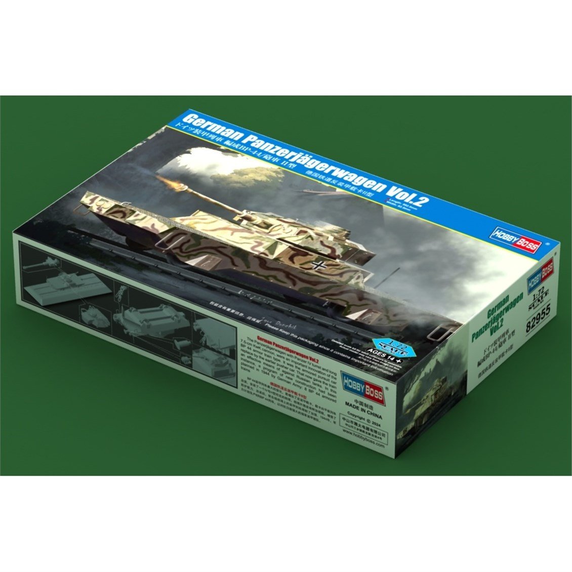 Hobbyboss 82955 1/72 Ölçek, Alman Vol.2 Tank Avcısı Vagonu,Plastik Model Kiti