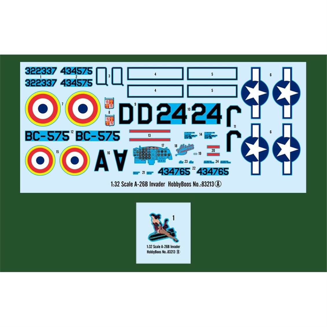 Hobbyboss 83213 1/32 Ölçek, A-26B Invader, Savaş Uçağı Plastik Model Kiti