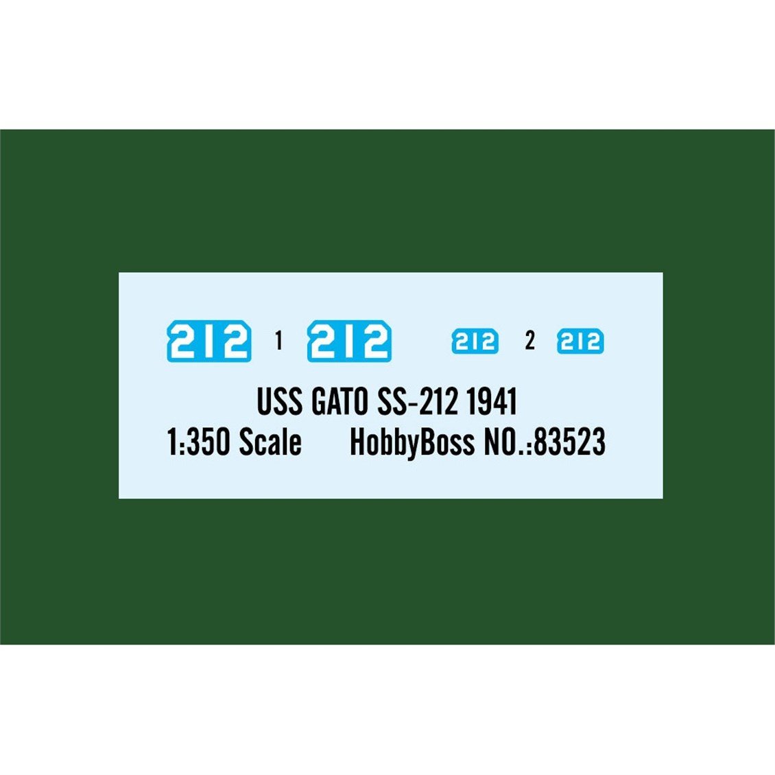 Hobbyboss 83523 1/350 Ölçek, USS GATO SS-212 1941 Denizaltısı, Plastik Model Kiti