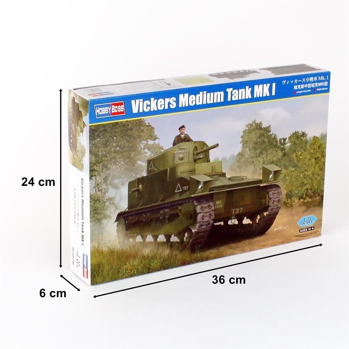 Hobbyboss 83878 1/35 Ölçek, Vickers Mk.1 Tankı, Plastik Model Kiti
