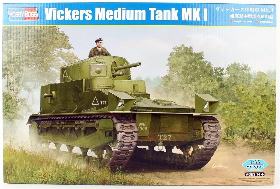 Hobbyboss 83878 1/35 Ölçek, Vickers Mk.1 Tankı, Plastik Model Kiti