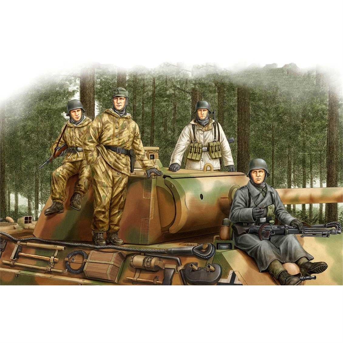 Hobbyboss 84405 1/35 Ölçek, Alman Tank Mürettebatı Vol.2, Plastik Figür Kiti