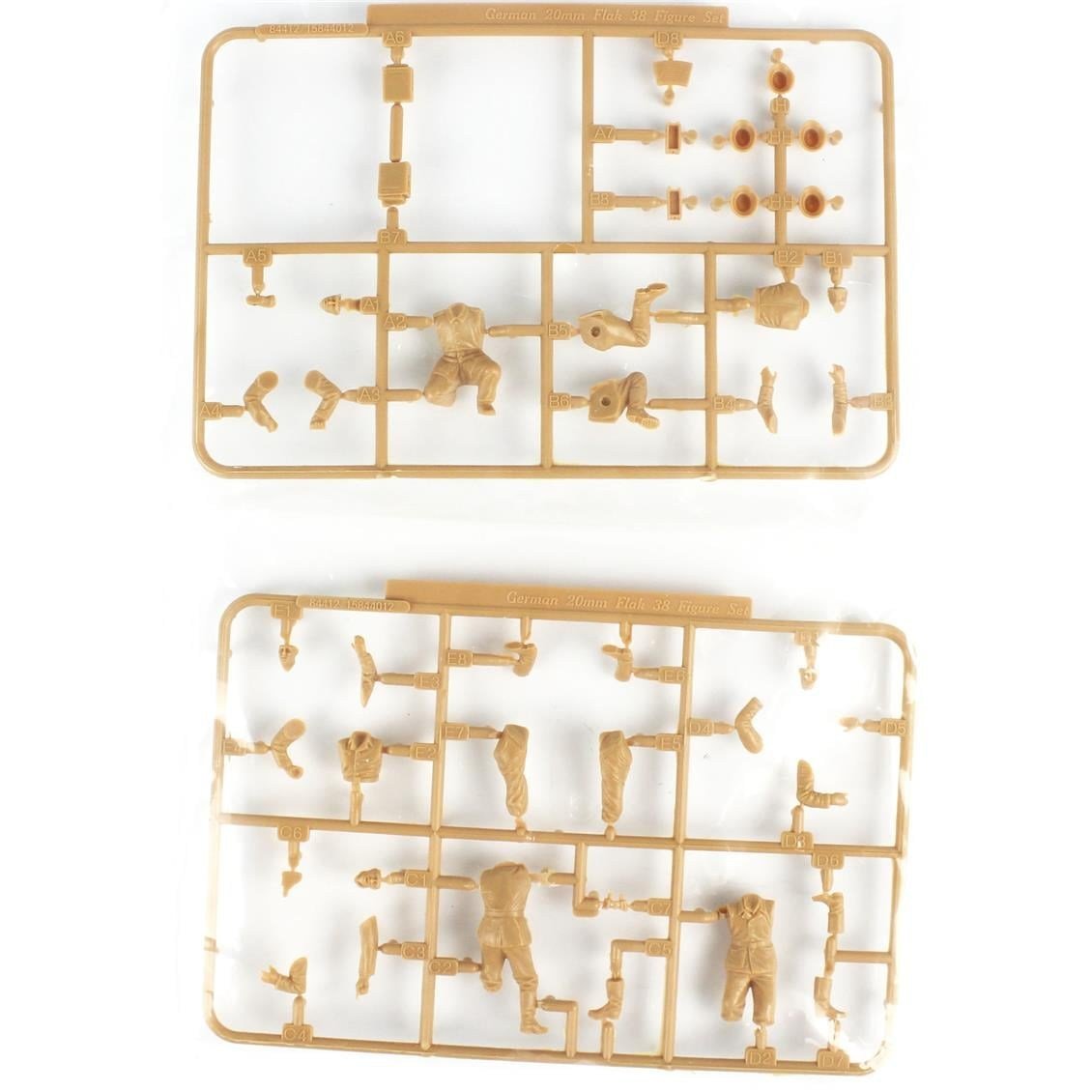 HobbyBoss 84412 1/35 Ölçek, 20mm Flak38 Topçuları, Plastik Figür Kiti