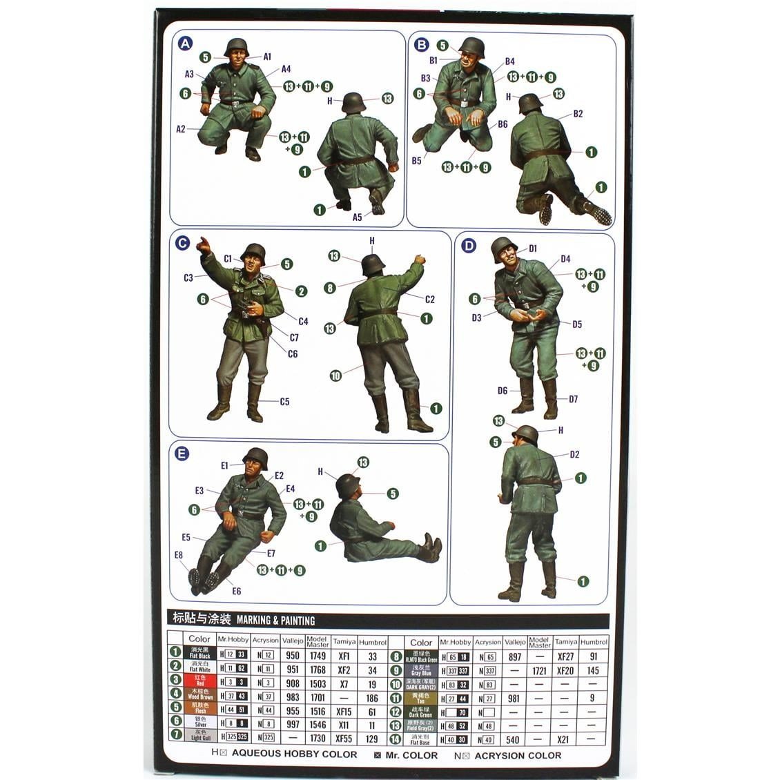 HobbyBoss 84412 1/35 Ölçek, 20mm Flak38 Topçuları, Plastik Figür Kiti