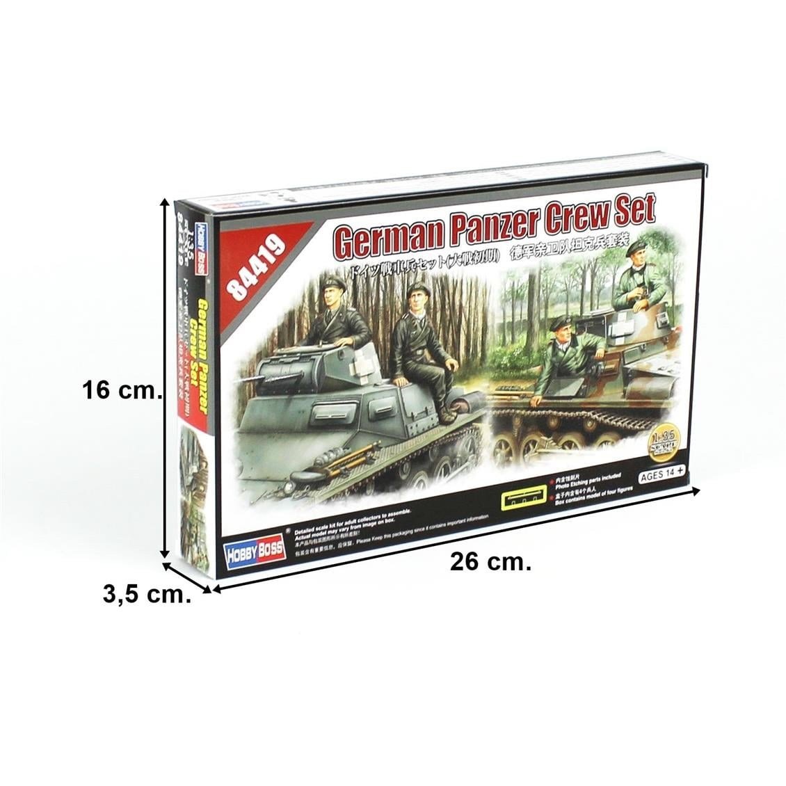 HobbyBoss 84419 1/35 Ölçek, lman Tank Mürettebatı, Plastik Figür Kiti