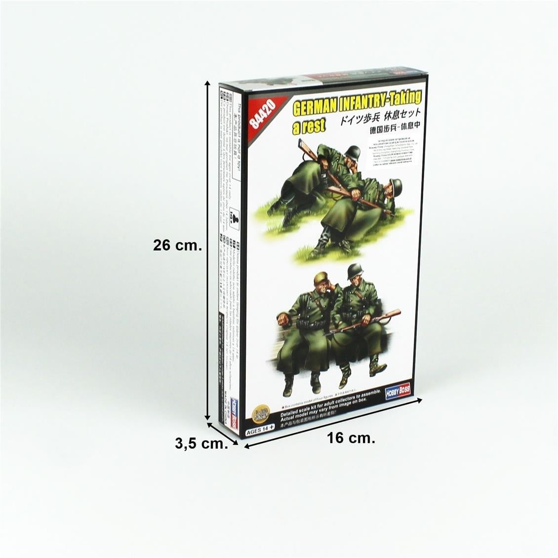 HobbyBoss 84420 1/35 Ölçek, Alman Piyadeleri (İstirahatte), Plastik Figür Kiti