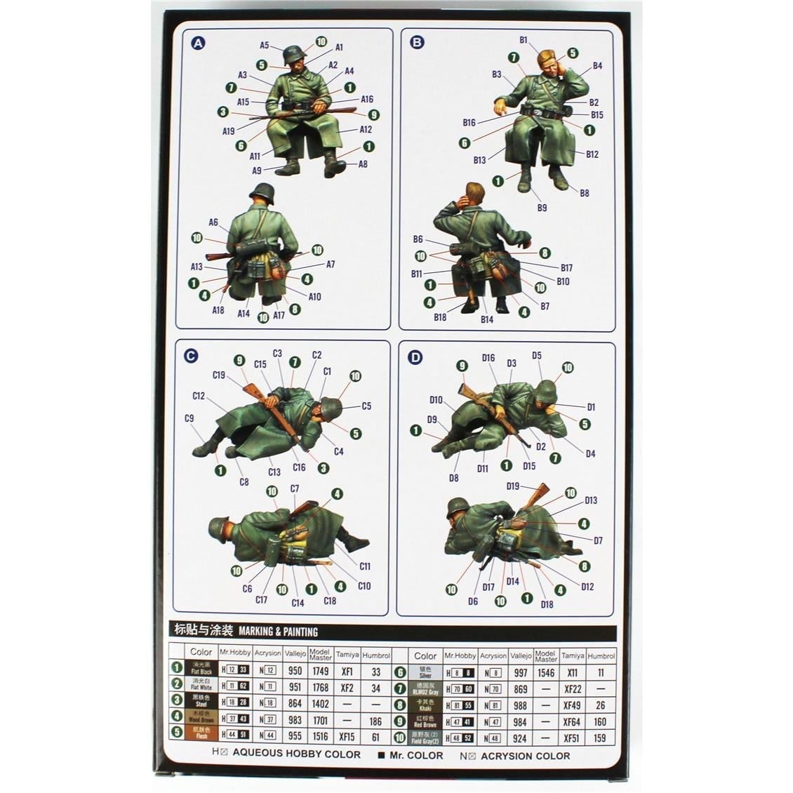 HobbyBoss 84420 1/35 Ölçek, Alman Piyadeleri (İstirahatte), Plastik Figür Kiti
