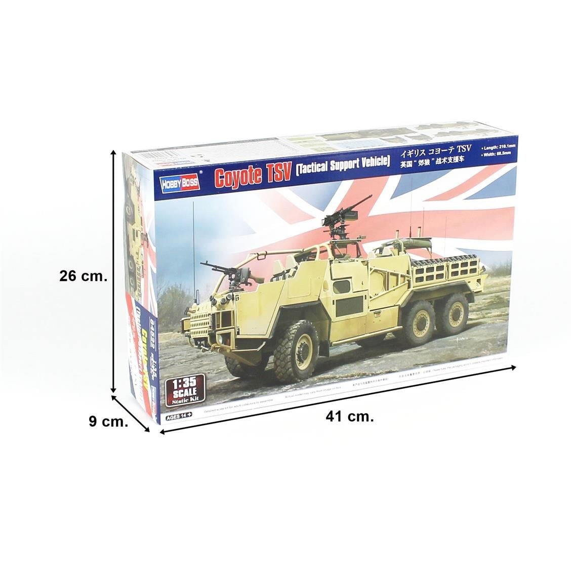 HobbyBoss 84522 1/35 Ölçek, Coyote TSV Takdik Destek Aracı, Plastik Model Kiti
