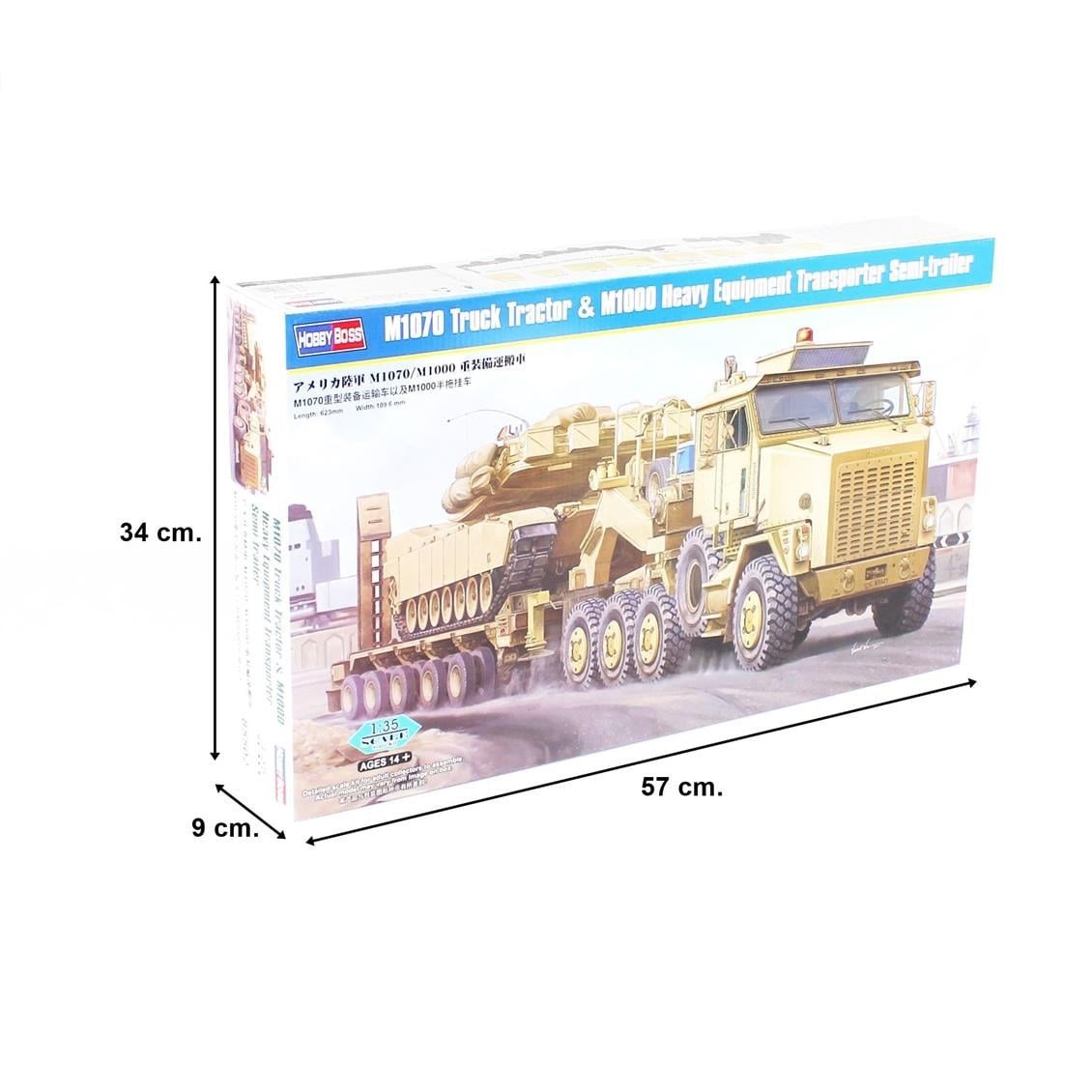 HobbyBoss 85502 1/35 Ölçek, M1070/M1000 HETS Tank Taşıyıcı, Plastik Model Kiti