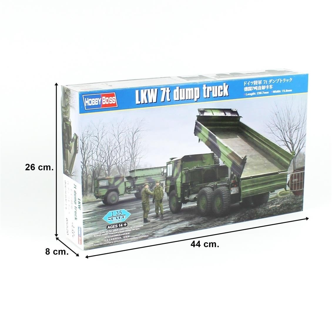 HobbyBoss 85520 1/35 Ölçek, LKW 7t Damperli Askeri Kamyon, Plastik Model Kiti