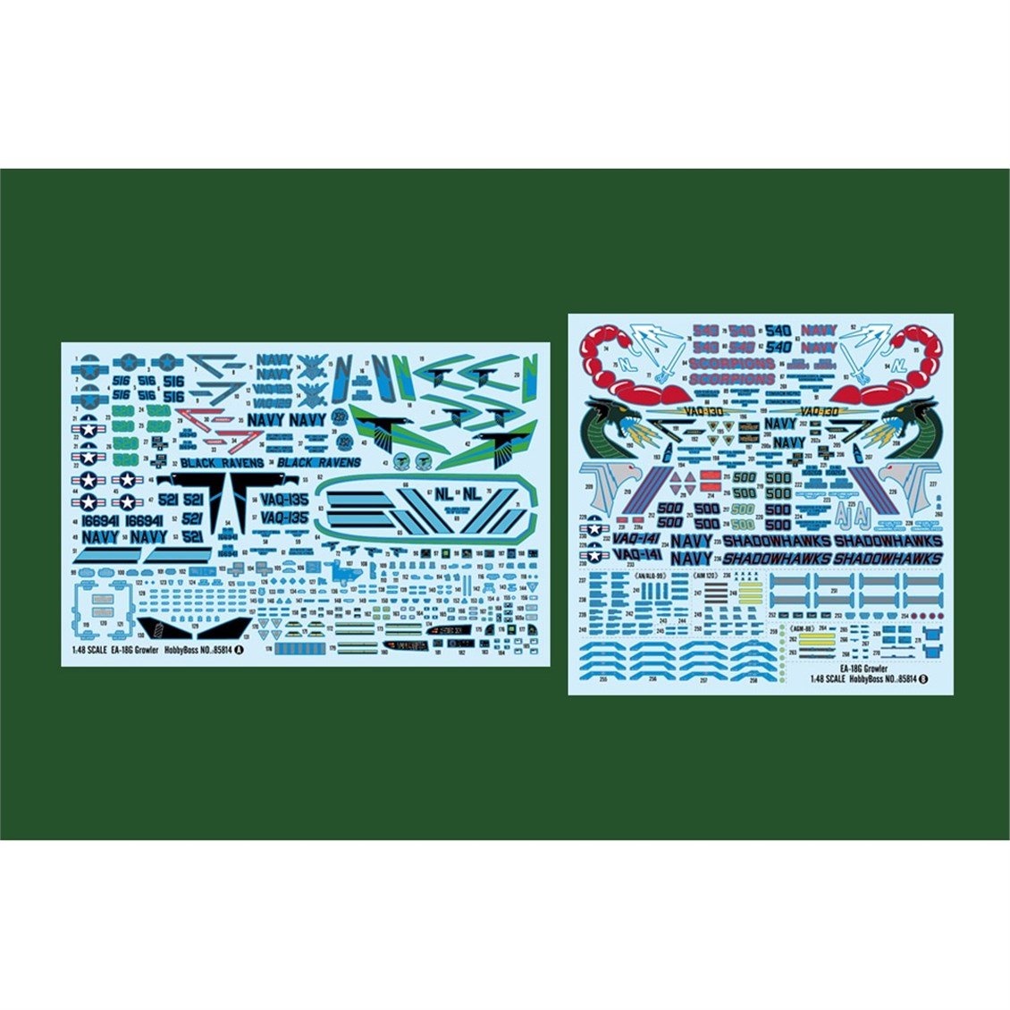 Hobbyboss 85814 1/48 Ölçek, EA-18G Growler, Savaş Uçağı Plastik Model KitiPlastik Model Kiti
