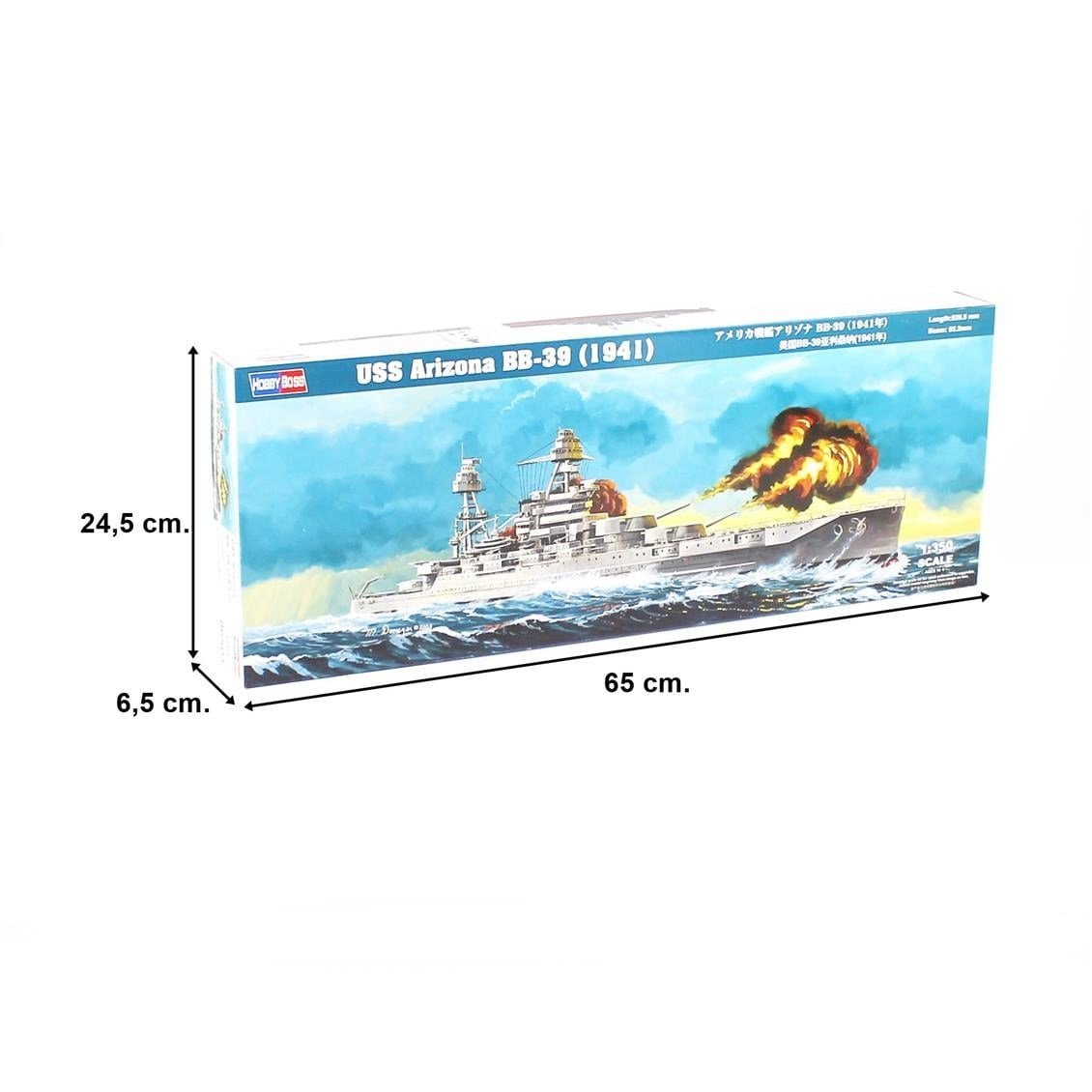 HobbyBoss 86501 1/350 Ölçek, Arizona BB-39 (1941), Savaş Gemisi, Plastik Model Kiti