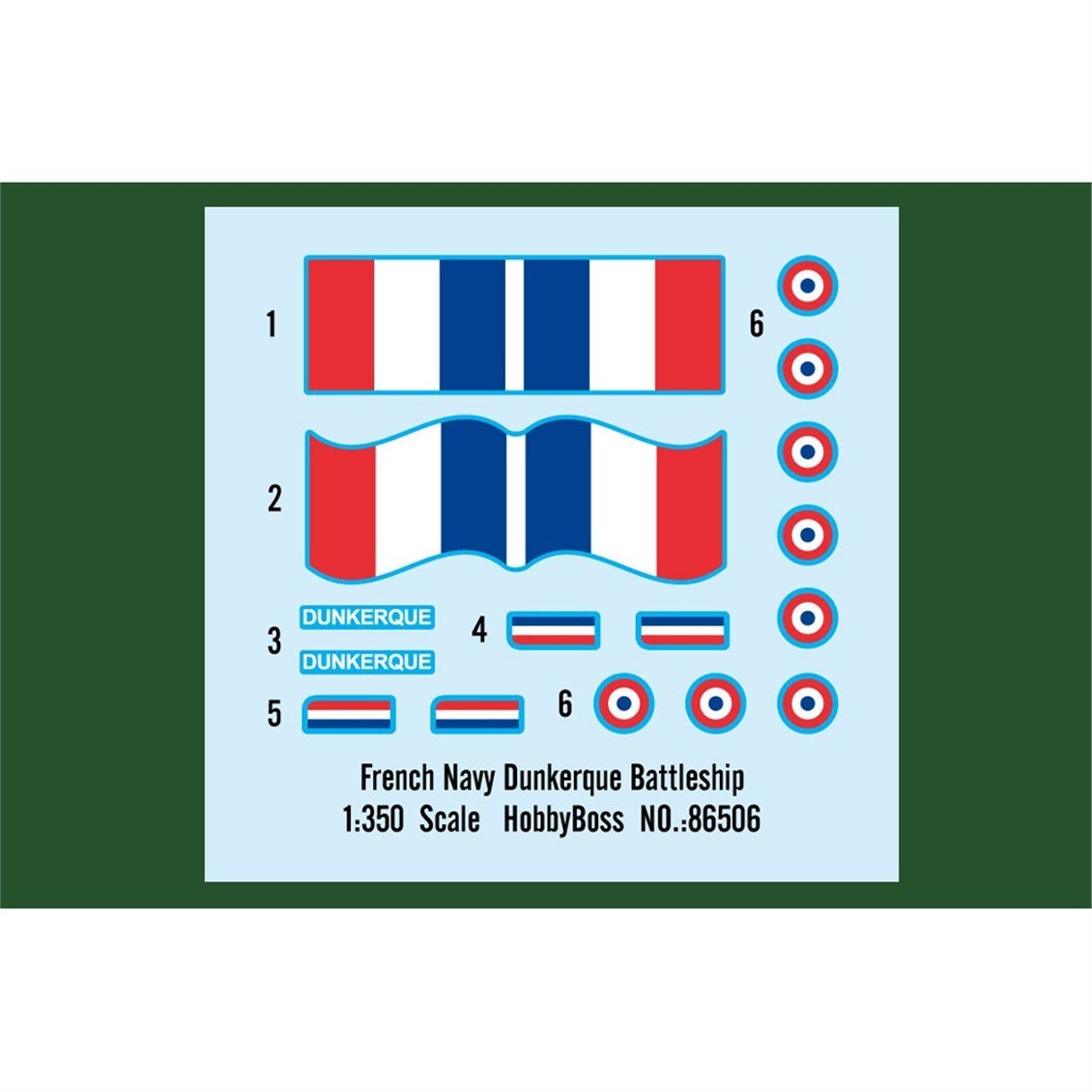 Hobbyboss 86506 1/350 Ölçek, Fransız Donanması Dunkerque Savaş Gemisi, Plastik Model Kiti