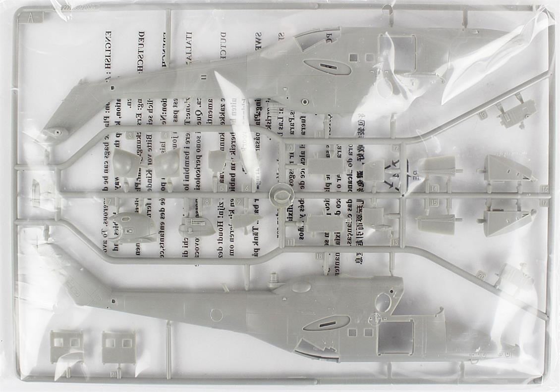 HobbyBoss 87220 1/72 Ölçek, Mi-24V  Hind-E Helikopteri, Plastik Model Kiti