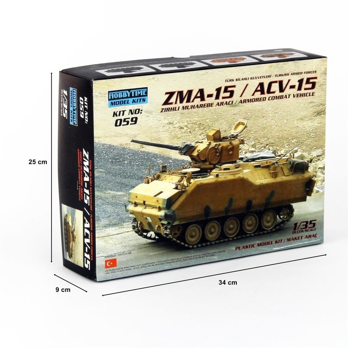 Hobbytime 059 1/35 Ölçek, ZMA-15 / ACV-15 Zırhlı Muharebe Aracı, Plastik Model kiti