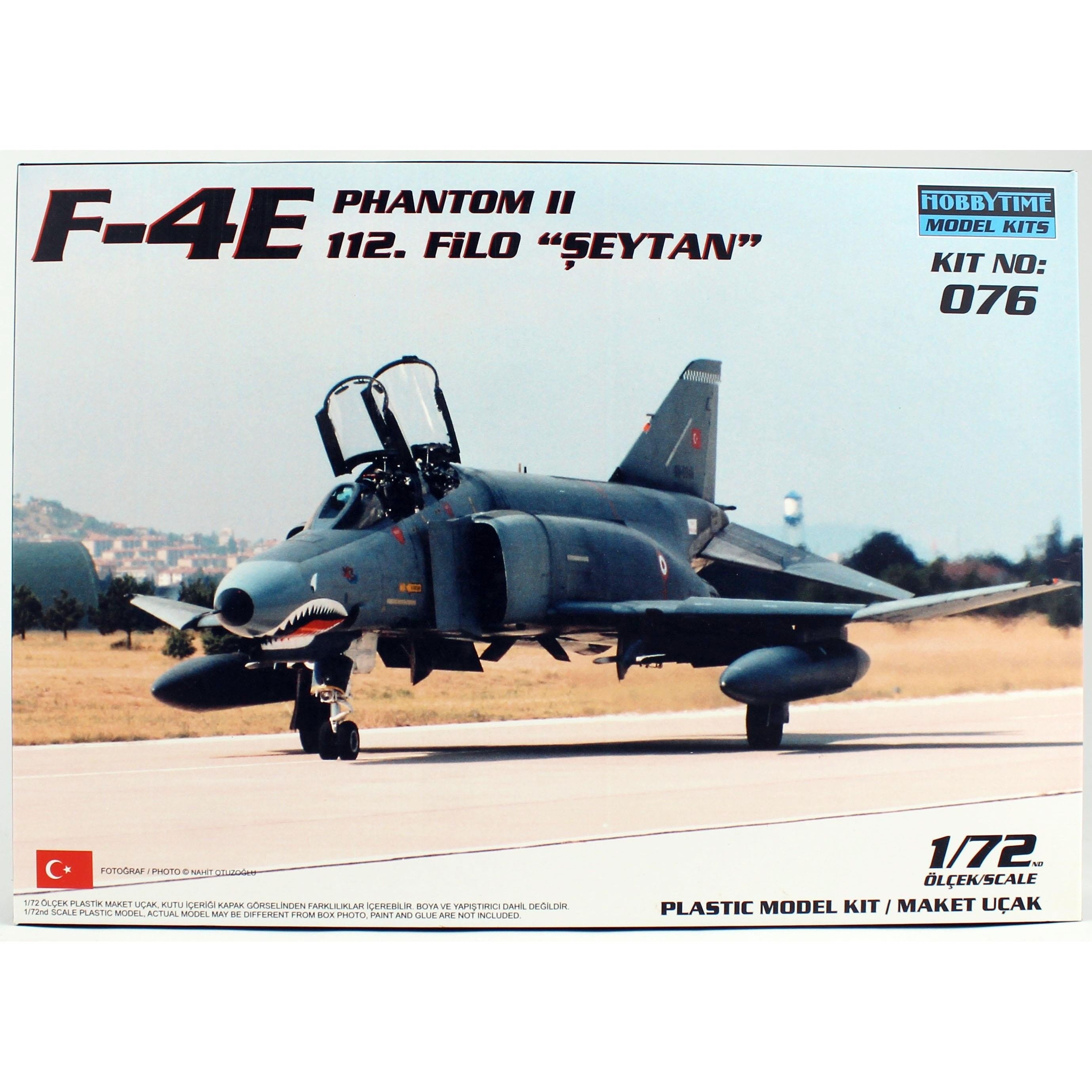 Hobbytime 076 1/72 Ölçek, F-4E Phantom II, 112.Filo Şeytan, Plastik Model Kiti