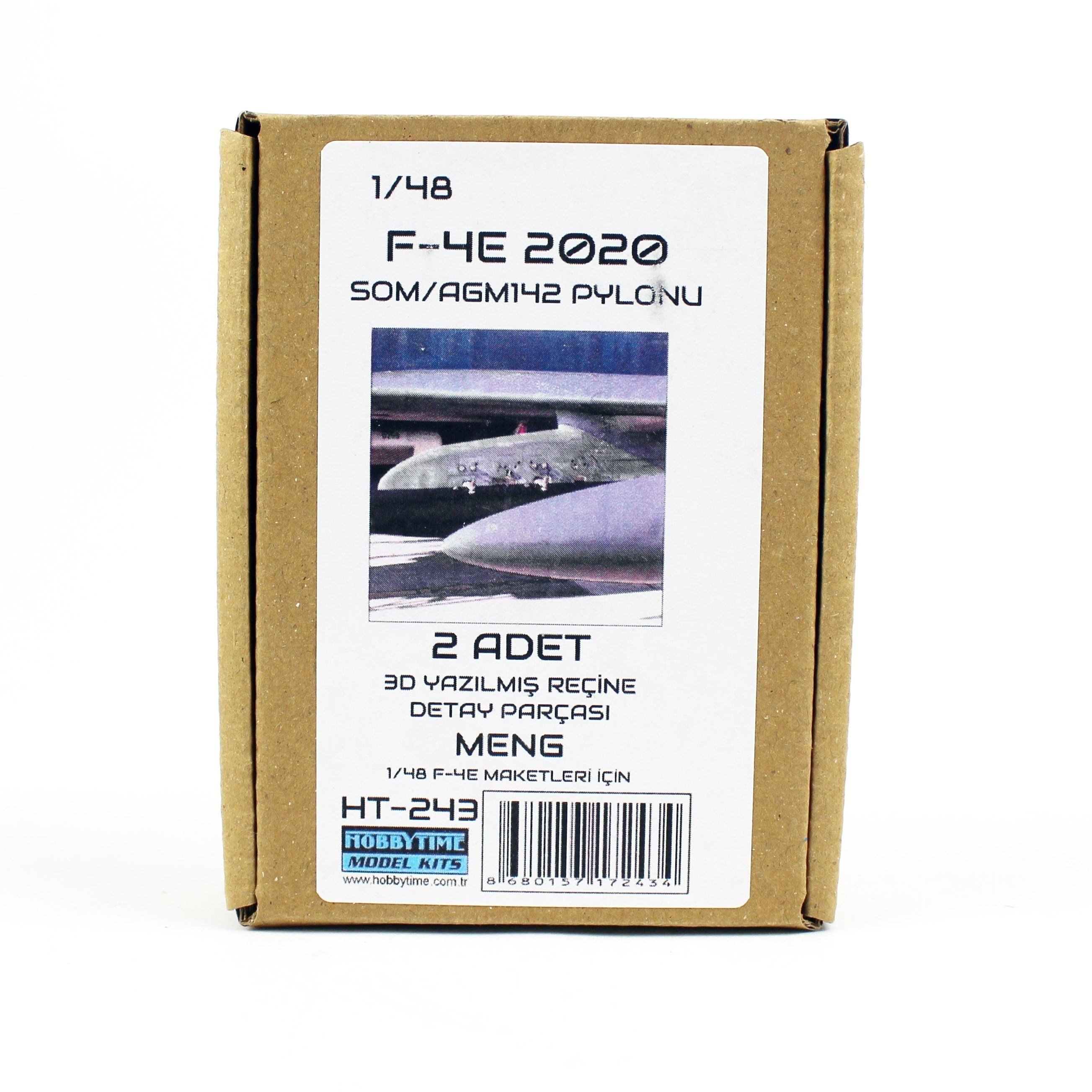 Hobbytime 243 1/48 Ölçek, F-4E 2020 MENG Maketleri için SOM/AGM142 Paylonu, 2 Adet, 3D Yazılmış Reçine Detay Parçası