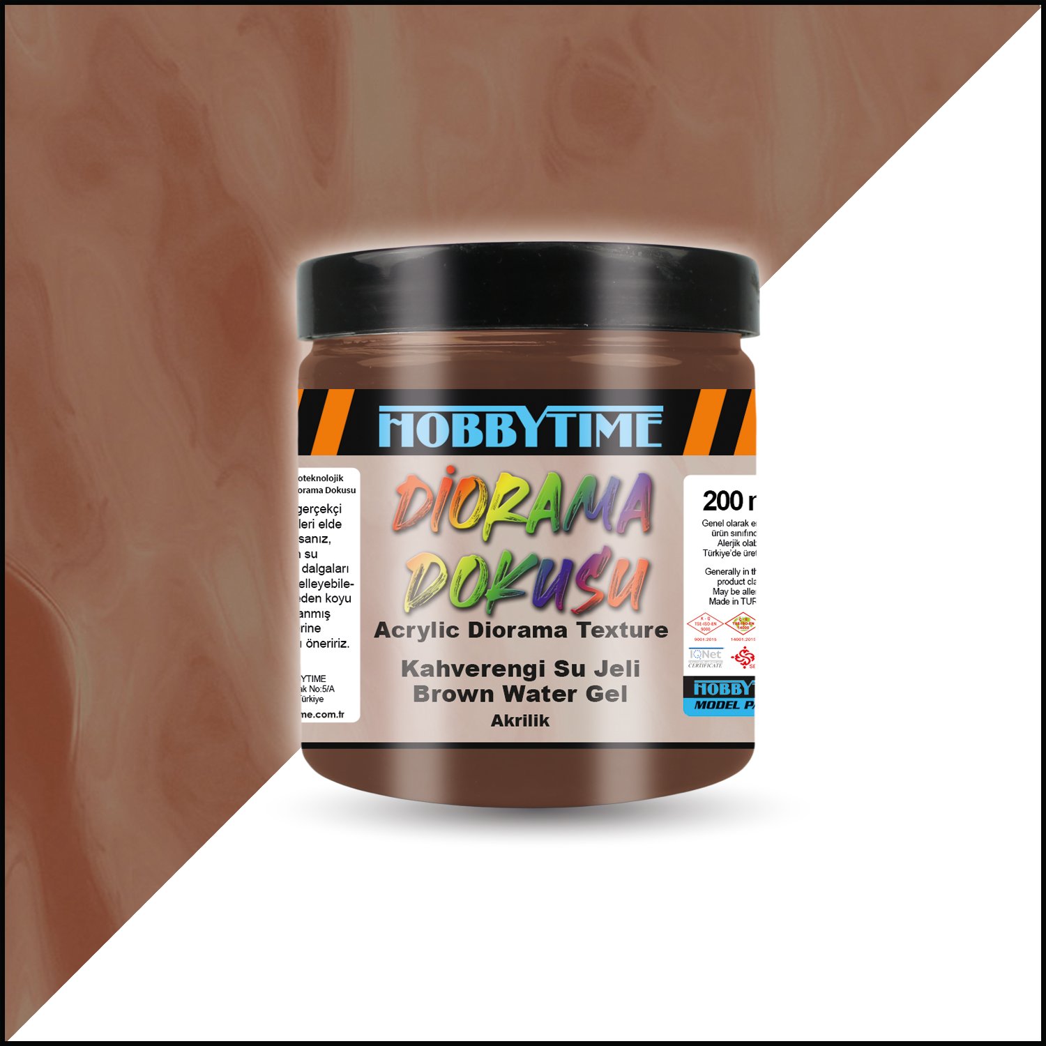 Hobbytime 604 200 ml.. Kahverengi Su Jeli (Brown Water Gel)