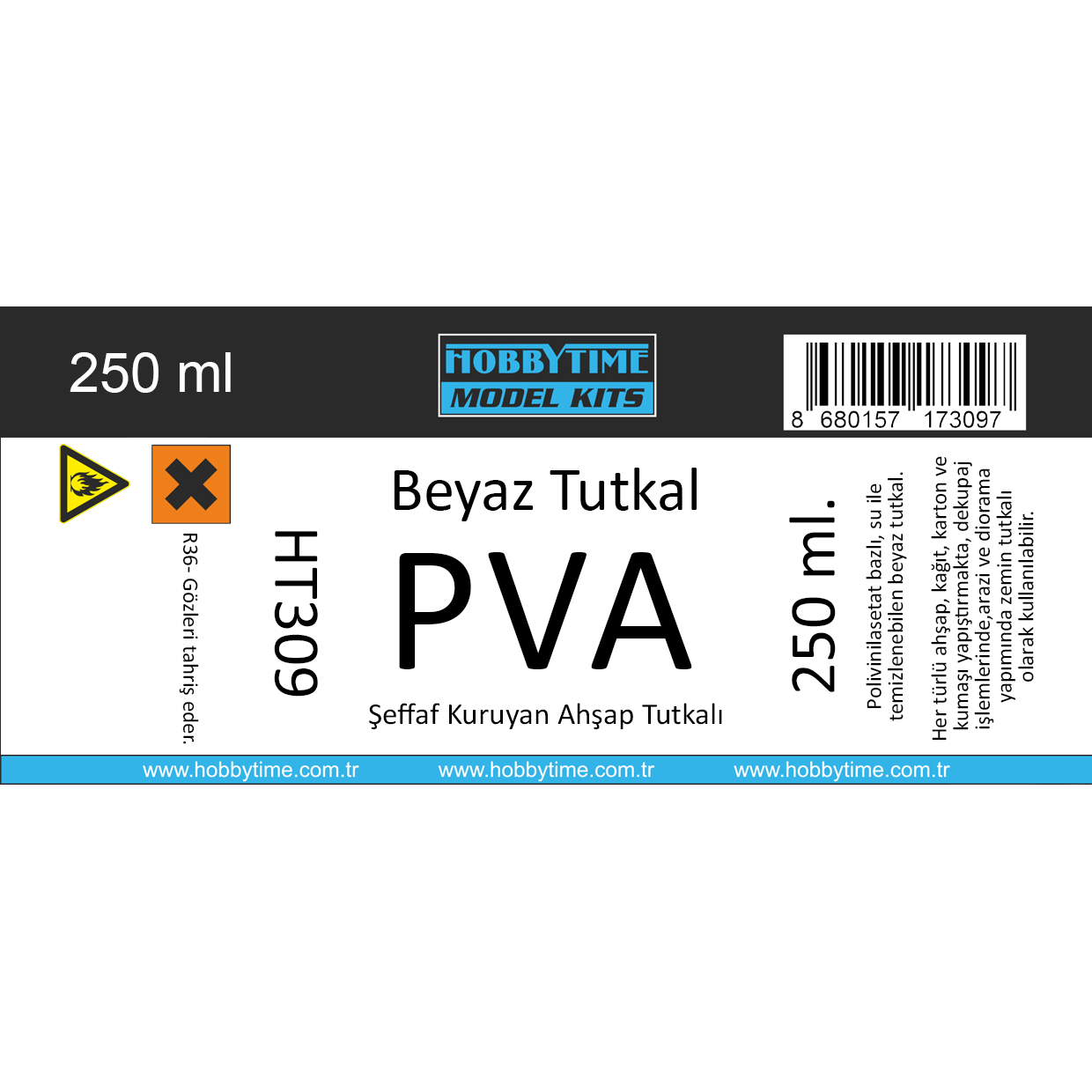 Hobbytime Ahşap Tutkalı ve Uygulama Ucu, 250 Gram