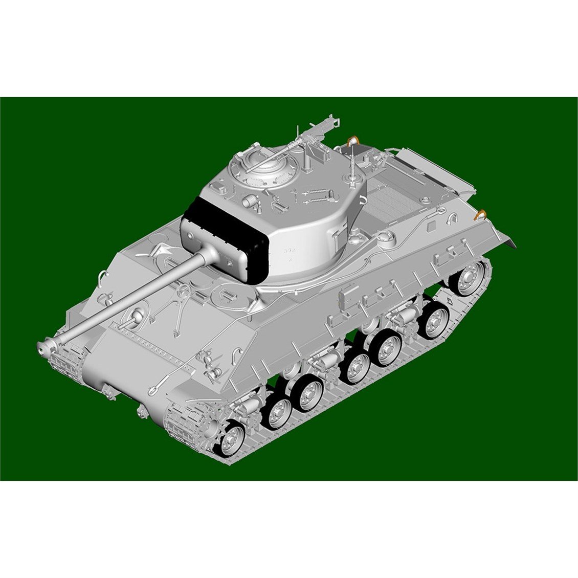 I Love Kit 61615 1/16 Ölçek, M4A3E8 Sherman (Easy Eight) Tankı, Plastik Model Kiti