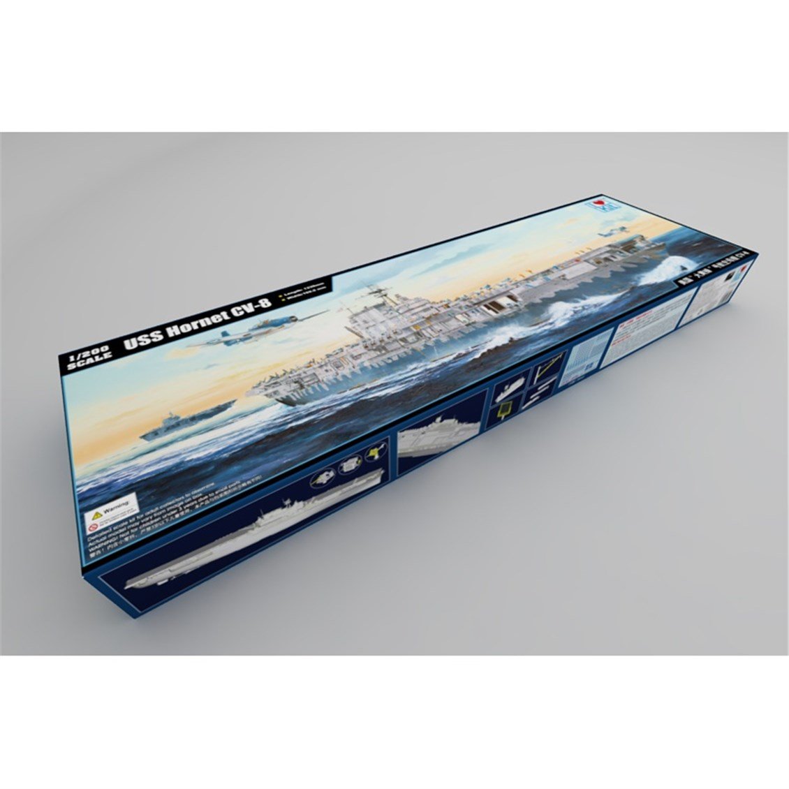 I Love Kit 62001 1/200 Ölçek, USS Hornet CV-8 Uçak Gemisi, Plastik Model Kiti