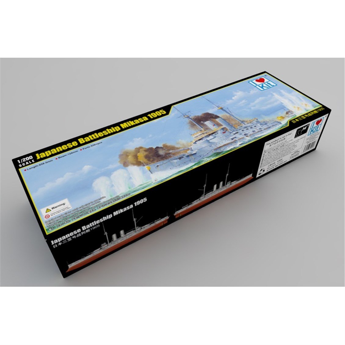 I Love Kit 62004 1/200 Ölçek, Mikasa 1905 Savaş Gemisi, Plastik Model Kiti