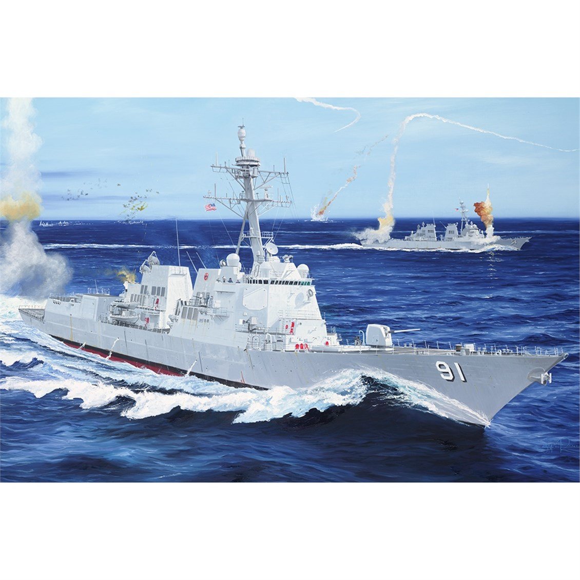 I Love Kit 62010 1/200 Ölçek, USS Pinckney DDG-91 Savaş Gemisi, Plastik Model Kiti